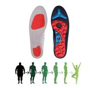 Magnetische Einlegesohlen, 1 Paar Akupressur Einlagen Herrn Damen, Magnetische Schuheinlagen Akupunktur, Reflexologie Akupressur Einlagen Plantar Fasciitis, Verteilt Fußdruck (Rot, 40-43)