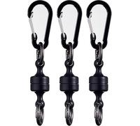 Magnetischer Schlüsselanhänger,Quick Release Keychain,Magnetische Release Halter,Stärkste magnetische Karabiner für Fliegenfischen Magnet Metallhaken,Schwarz Carabiner Keyrings