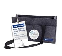 magnetoplan Laptoptasche Desk Sharing & Hot Desking Bag ecoAware Grau 420×180×56 mm 100% rPET-Filz