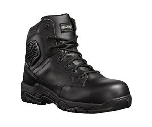 Magnum Arbeitsschuhe Strike Force 6.0 WP Leder (wasserdicht, Sidezip) Composite Toe & Plate schwarz Herren, Größe Euro (US) 41 (8)