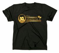 Magnum PI P.I. Kult T-Shirt, TV-Serie 80er Jahre, schwarz, M