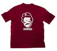 Magnum Private Investigator PI Fan T-Shirt, 80er 90er Retro TV Show Serie Kult, M, Maroon