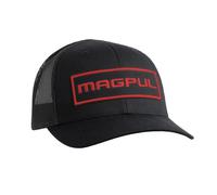 Magpul Unisex Trucker-mütze, Schnappverschluss, Einheitsgröße Baseballkappe, Wordmark Patch schwarz/rot