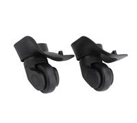 MAGT Kofferrollen, 2 Stück/Set Koffer Ersatzrollen PVC Gepäckräder Reisekoffer Rollen Ersatzteile Gepäck Ersatzräder (Farbe: Schwarz)