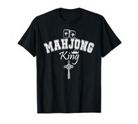 Mahjong King of Tiles Mens Mahjaholic Men It's Mahjong Time T-Shirt