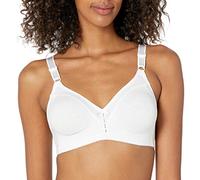 Maidenform Damen Bali - Double Support Cotton Wirefree Bra BH, Weiß (Blanc 100), 95C (Herstellergröße: 110C)