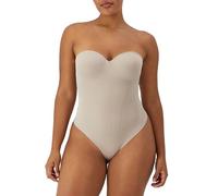 Maidenform Damen Bauchformender Body, Multiway-Tanga-Former, Feste Kontrolle Shapewear Bodysuit, Evening Blush, XXL