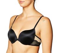 Maidenform Damen-Bgel-BH Love The Lift Smoothing Lace Demi Push-up fr BHs Schwarz/Body Beige Futter 38C US