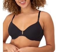 Maidenform Damen Bügel-BH Everyday Luxe T-Shirt Full Coverage Bra, Schwarz, 80C