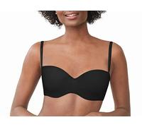 Maidenform Damen Bügelloser BH Convertible Strapless Lilyette, Schwarz, 85E (Herstellergröße: 38DD)