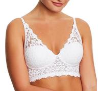 Maidenform Damen Casual Halter Cabrio Bralette Pure Comfort, Weiss, 95 B (Taille Fabricant: 36B)