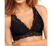 Maidenform Damen Casual Comfort-Lace Racerback Bralette BH, Black, M
