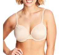 Maidenform Damen, Comfort Devotion Underwire Bra, Full Coverage Bras for Women T-Shirt-BH, Undurchsichtige, Latte Lift/Schwarz, 90B