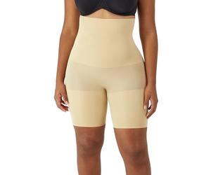 Maidenform Damen Miederhose Slim Waisters HI Waist Thigh Slimmer, Einfarbig, Gr. 38 (Herstellergröße: M), Beige (Latte Lift LLF)