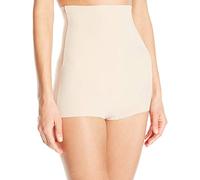 Maidenform Damen Miederpants Sleek Smoothers HiWaist Boyshort Everyday Control & Light Weight, Einfarbig, Gr. 40 (Herstellergröße: L), Beige (Paris Nude PAD)