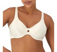 Maidenform Damen Minimizer BH Plunge Into Comfort Keyhole Lilyette, Beige - Blanc cassé (Ivoire), 80C (Herstellergröße: 36C)