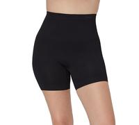 Maidenform Damen Nahtlose, Bauchkontrolle, Oberschenkelformer-Shorts, Mittlere Taille, Oberschenkel Schlanker mit Fester Kontrolle Shapewear-Unterhose, Schwarz, Small