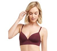 Maidenform Damen One Fab Fit Bügelloser Demi wandelbaren Trägern und leicht gefütterten Körbchen BH, Blickdicht, Cola Red, 85B