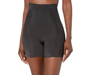 Maidenform Damen Power Players High Waist Girlshort Dms088 Shapewear-Unterhose, Schwarz, 42