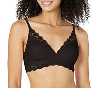 Maidenform Damen Pure Comfort Dm1190 Convertible Lace Bralette BH, Schwarz, 80C EU