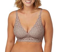 Maidenform Damen Pure Comfort Wireless Lace Longline Bralette, Lightly Lined Bra (Retired Colors) BH, Evening Blush, 75D