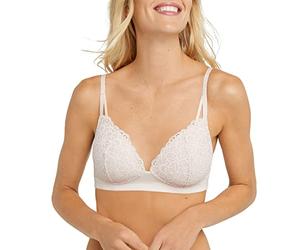 Maidenform Damen, Reiner Komfort, weiche Untersttzung, kabelloser Longline, bgelfrei, bequemer Spitzen BH, Sandshell, M