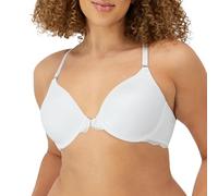 Maidenform Damen Schalen BH, Pure Genius Soutien-gorge Dos Nageur Dentelle Ouverture Devant Einfarbig, Gr. 80D (Herstellergröße: 36D), Weiß