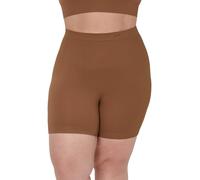 Maidenform Damen Seamless Mid-Waist Slimmer, Soft & Lightweight Firm Control Thigh Shaper Shapewear-Unterhose, Bronzierte Kastanie, Large