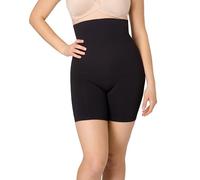 Maidenform Damen Seamless, Tummy Shaper Shorts, High-Waist Thigh Slimmer with Firm Control Oberschenkel-Shapewear, Schwarz, Large