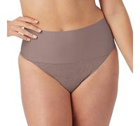Maidenform Damen Tame Your Tummy Lace Panties, Firm Control Shapewear Thong, Cool Comfort Tangahöschen, Würzige Bronze-Spitze, XXL