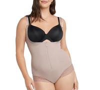 Maidenform Damen Ultra Sculpts Fajas Colombianas Ultra Firm Open Bust Bodysuit Shapewear, Evening Blush, L
