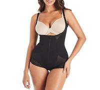 Maidenform Damen Ultra Sculpts Fajas Colombianas Ultra Firm Open Bust Bodysuit Shapewear, Schwarz, XL
