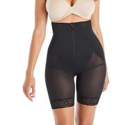 Maidenform Damen Ultra Sculpts Oberschenkel schlanker, Feste Kontrolle, hohe Taille, Frauen Shapewear-Unterhose, Schwarz, X-Large
