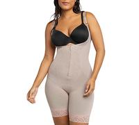 Maidenform Damen Sculpts Strampelanzug mit offener Brust, Ultra-Feste Kontrolle, Kompressionsformwäsche Taillen-Shapewear, Evening Blush, Large