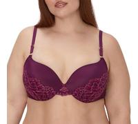 Maidenform Damen Underwire, Love The Lift Smoothing Lace Demi, Push-up Bra for Women BH, Herbst-Orchidee mit Roségold, 85C