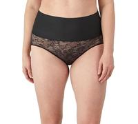Maidenform Damen Unterwäsche, Bauchkontrolle, Shapewear, Höschen - Spitzenoptionen, Fajas (Auch Übergröße) Formunterhose, Schwarze Spitze, Small