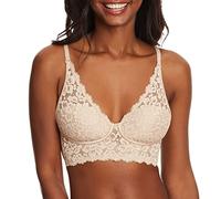 Maidenform Damen Wireless Bralette Pure Comfort Lace Longline BH Convertible Bra für Damen, Paris, hautfarben, 80A