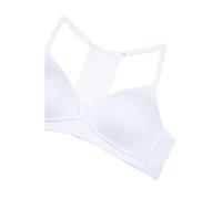 Maidenform Girl Mädchen Weicher und bequemer Spitze am Rücken Trainings-BH, Weiss/opulenter Garten, 75A