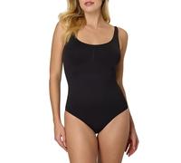 Maidenform Nahtlose Shapewear, Bauchkontrolle, Bodysuit, feste Kontrolle, volle Abdeckung, Body Shaper, Schwarz, L
