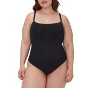 Maidenform Nahtloser Tanga-Body für Damen, formend, weich und leicht, feste Kontrolle, Schwarz, M