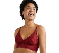 Maidenform Pure Comfort Bügelloser Halfter Bralette 38D Vintage Car Red Lace, Oldtimer, Rot, 85D