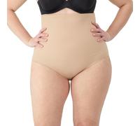 Maidenform Women's Fat Free Dressing High Waisted Brief Control Knickers, Beige (Latte Lift), Size 10 (Size:Small)