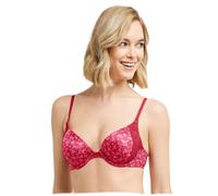 Maidenform Womens Natural Boost Demi Bra 36C Strawberry Rouge Lovely Stem