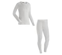 Maier Sports Adrian, Herren Wäsche-Set, Hochwertiges Wäsche-Set für kalte Wintertage beim Skifahren oder eisige Wandertouren, dryprotec Technologie, Atmungsaktiv, Weiß, S