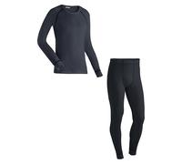 Maier Sports Adrian, Herren Wäsche-Set, Hochwertiges Wäsche-Set für kalte Wintertage beim Skifahren oder eisige Wandertouren, dryprotec Technologie, Atmungsaktiv, Grau, L