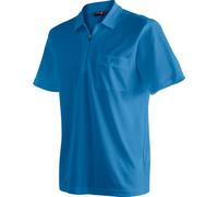 Poloshirt MAIER SPORTS "Arwin 2.0", Herren, Gr. L, blau (saphirblau), 100% Polyester, Rundhals, Shirts, Herren Polo kurzarm, leichtes Shirt, Funktionsshirt mit Kragen Reg Fit (45447722-L) saphirblau