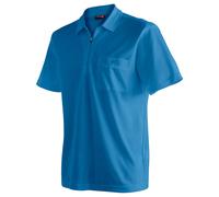 Poloshirt MAIER SPORTS "Arwin 2.0", Herren, Gr. 3XL, blau (saphirblau), 100% Polyester, Rundhals, Shirts, Herren Polo kurzarm, leichtes Shirt, Funktionsshirt mit Kragen Reg Fit (45447722-XXXL) saphirb