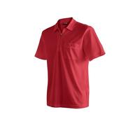 Poloshirt MAIER SPORTS "Arwin 2.0", Herren, Gr. XXL, rot, 100% Polyester, Rundhals, Shirts, Herren Polo kurzarm, leichtes Shirt, Funktionsshirt mit Kragen Reg Fit (73339450-XXL) rot