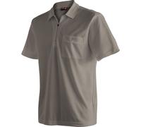 Poloshirt MAIER SPORTS "Arwin 2.0", Herren, Gr. L, braun (schlamm), 100% Polyester, Rundhals, Shirts, Herren Polo kurzarm, leichtes Shirt, Funktionsshirt mit Kragen Reg Fit (38110443-L) schlamm