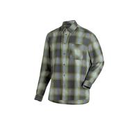 Maier Sports Claas Männer Funktionshemd - 54 - blue-green-graphite-check